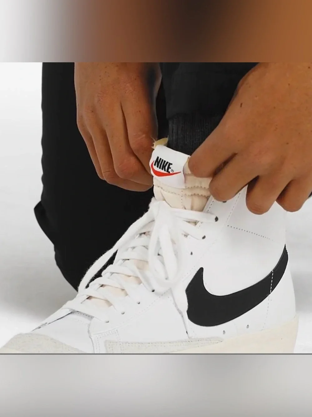 Nike Blazer Mid 77 Vintage White Leather Sneakers!!(13)”BQ6806”